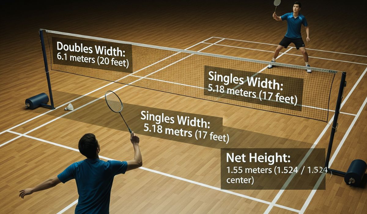 Badminton Net Width
