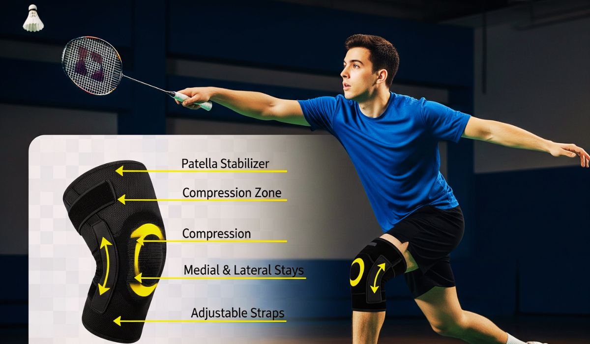 knee support for badminton