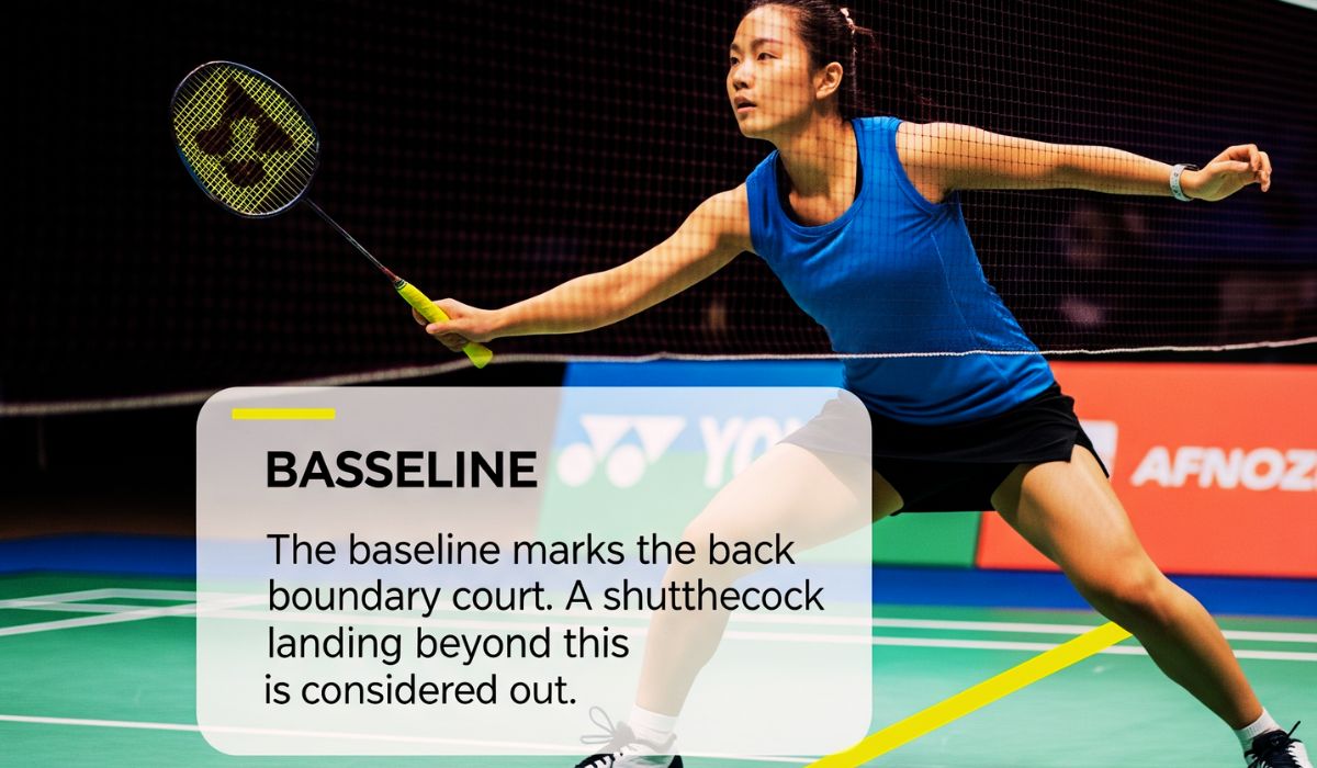 Baseline in badminton