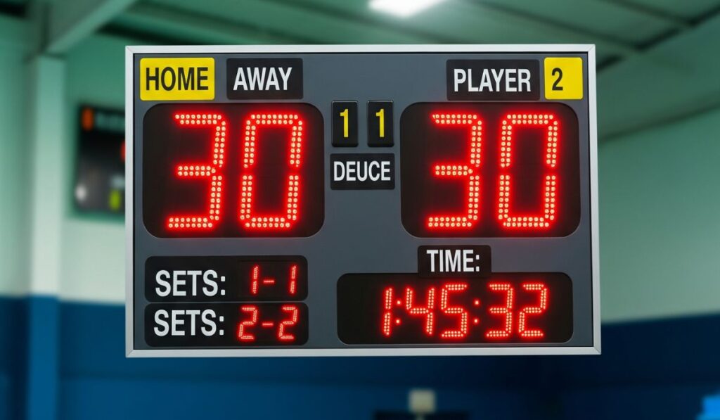 Maximum deuce in badminton