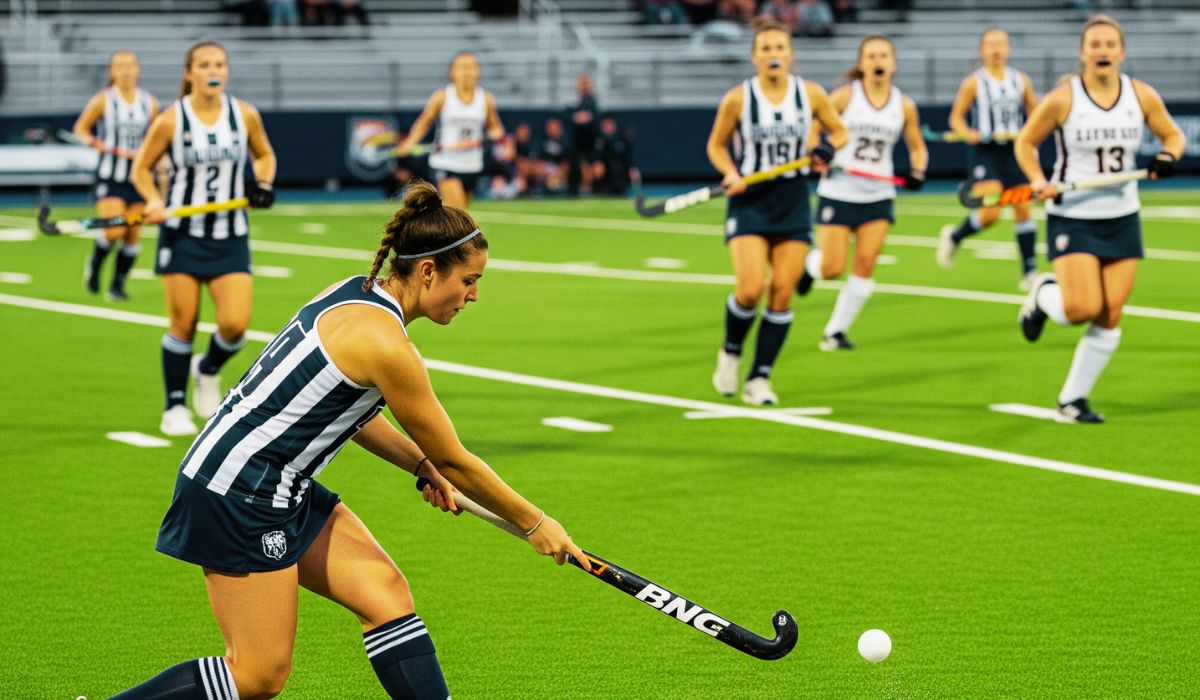 Long corner in hockey